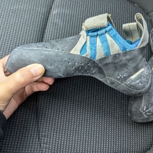 La Sportiva Blue and Gray Kids Climbing Shoes